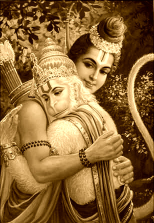 Shree Ram and Hanuman